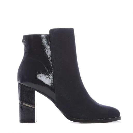 Mirren Navy Protauras Women Moda In Pelle Ankle Boots