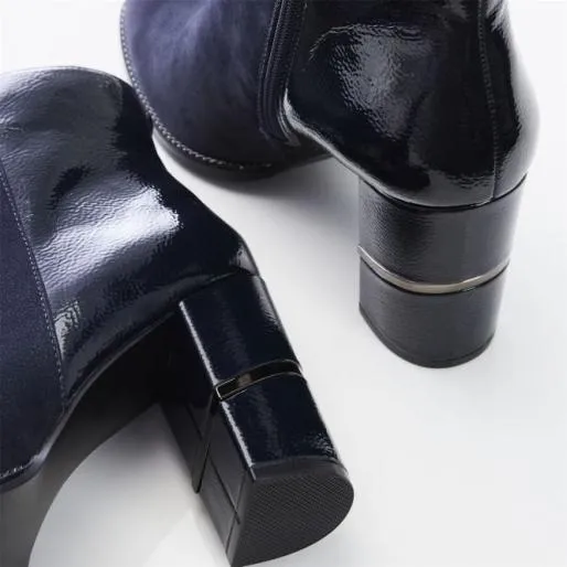 Mirren Navy Protauras Women Moda In Pelle Ankle Boots