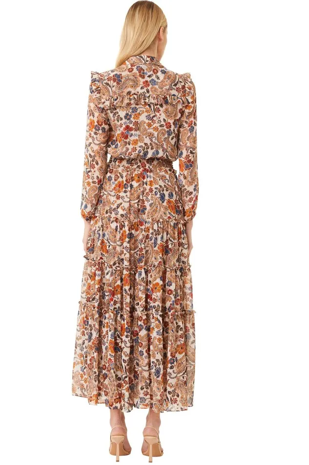 MISA Los Angeles Dresses Women AHREANA DRESS Coco Lurex Paisley