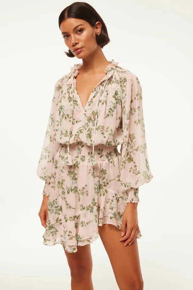 MISA Los Angeles Dresses Women ALMAHA DRESS White Sage Botanica