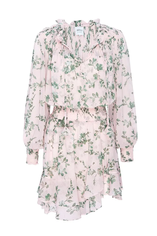 MISA Los Angeles Dresses Women ALMAHA DRESS White Sage Botanica