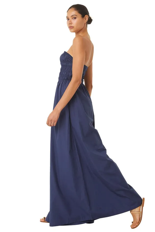 MISA Los Angeles Dresses Women ANDREA JUMPSUIT Sand Solid Poplin