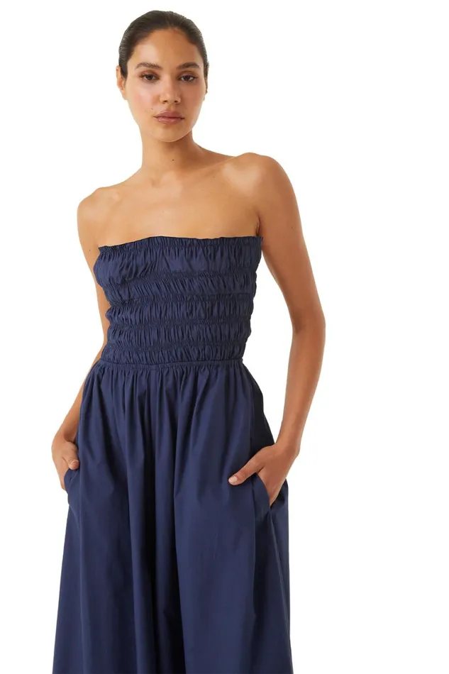 MISA Los Angeles Dresses Women ANDREA JUMPSUIT Sand Solid Poplin