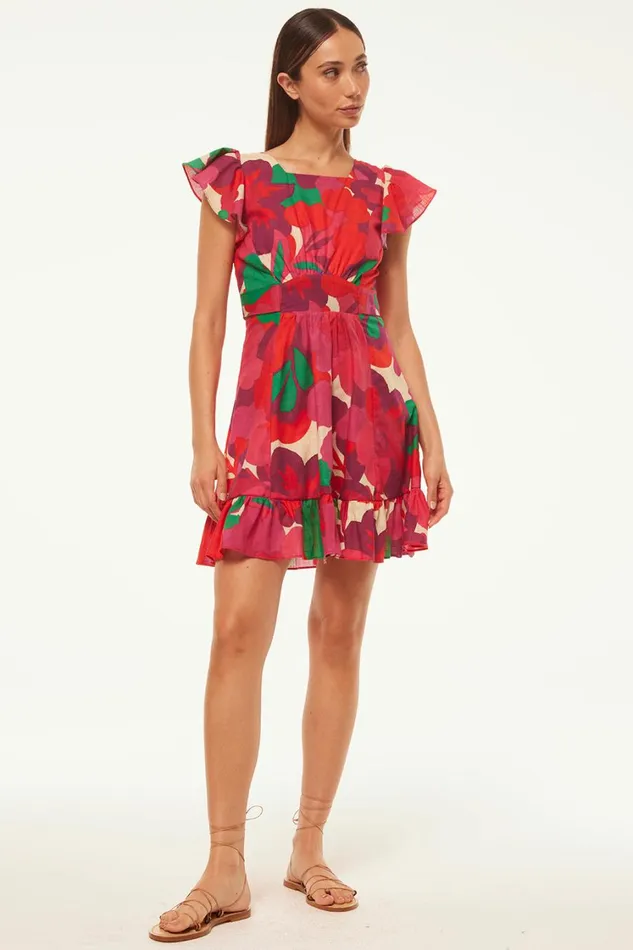 MISA Los Angeles Dresses Women BELINDA DRESS Flora Rosada