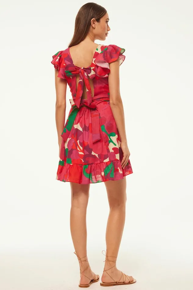 MISA Los Angeles Dresses Women BELINDA DRESS Flora Rosada