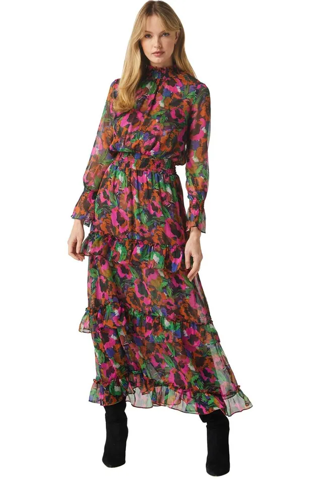 MISA Los Angeles Dresses Women BETHANY DRESS Jewel Tone Flora