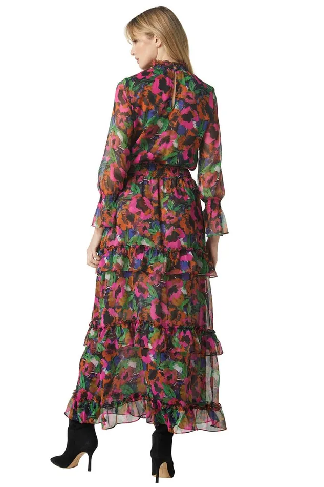 MISA Los Angeles Dresses Women BETHANY DRESS Jewel Tone Flora