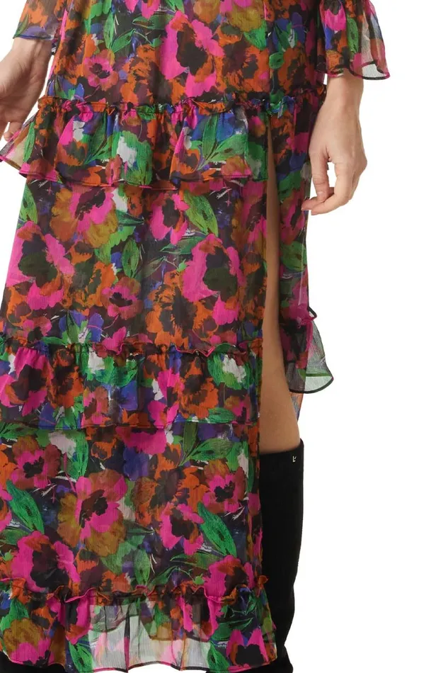 MISA Los Angeles Dresses Women BETHANY DRESS Jewel Tone Flora