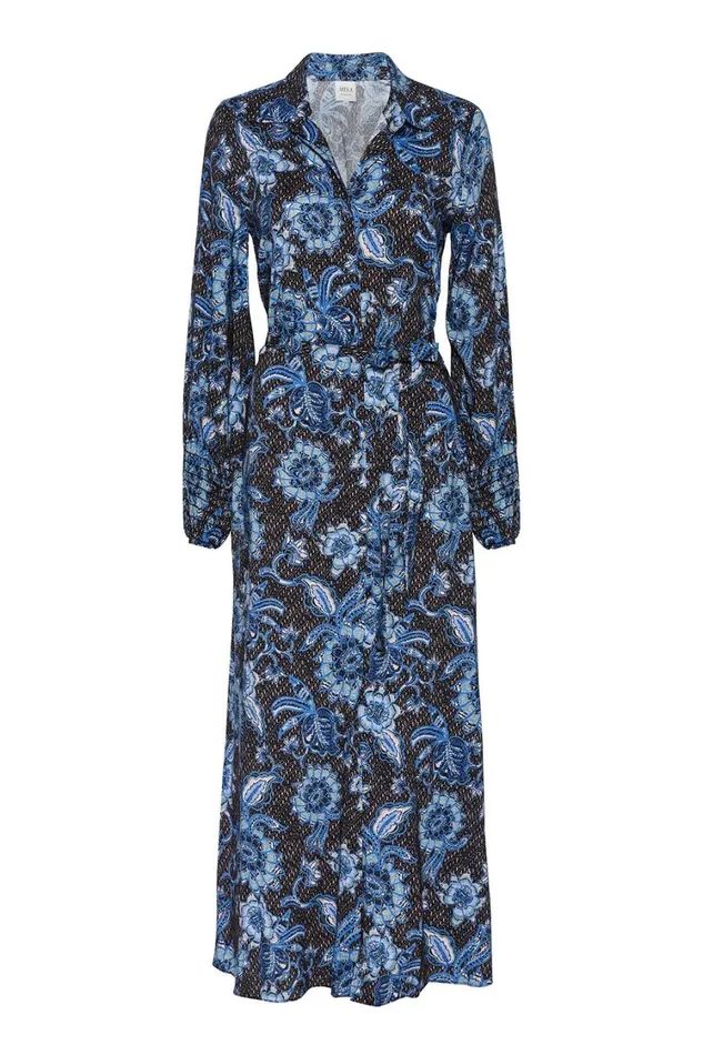 MISA Los Angeles Dresses Women BETTINA DRESS Blue Sunflower