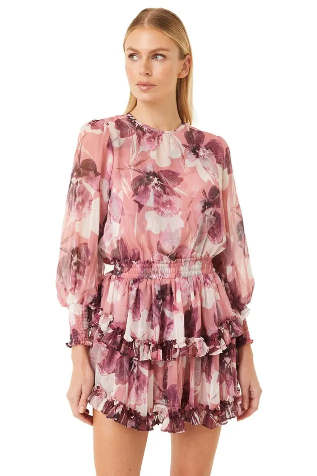 MISA Los Angeles Dresses Women CAMILA DRESS Flora Tropical Mix