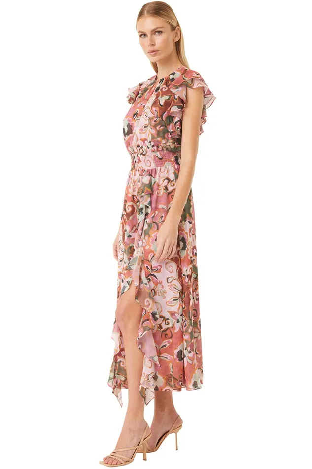 MISA Los Angeles Dresses Women DALITA DRESS Resort Batik Chiffon