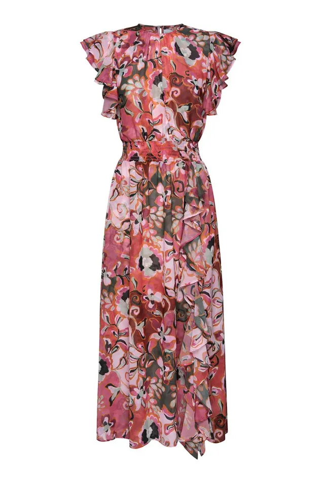 MISA Los Angeles Dresses Women DALITA DRESS Resort Batik Chiffon