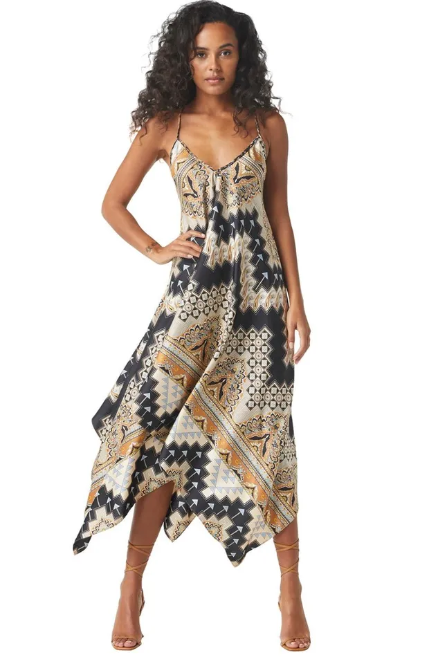 MISA Los Angeles Dresses Women DELFINA DRESS Alhambra Mosaic