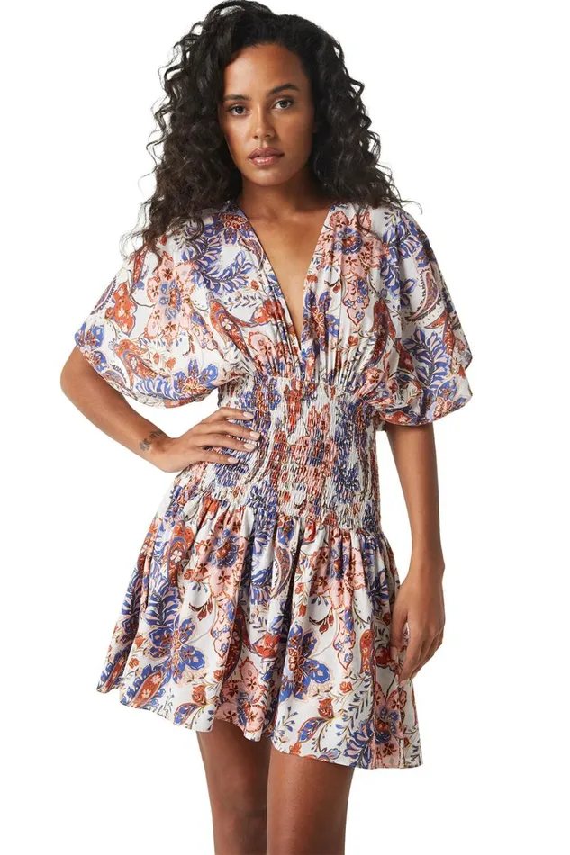 MISA Los Angeles Dresses Women DELLA DRESS Harvest Flora