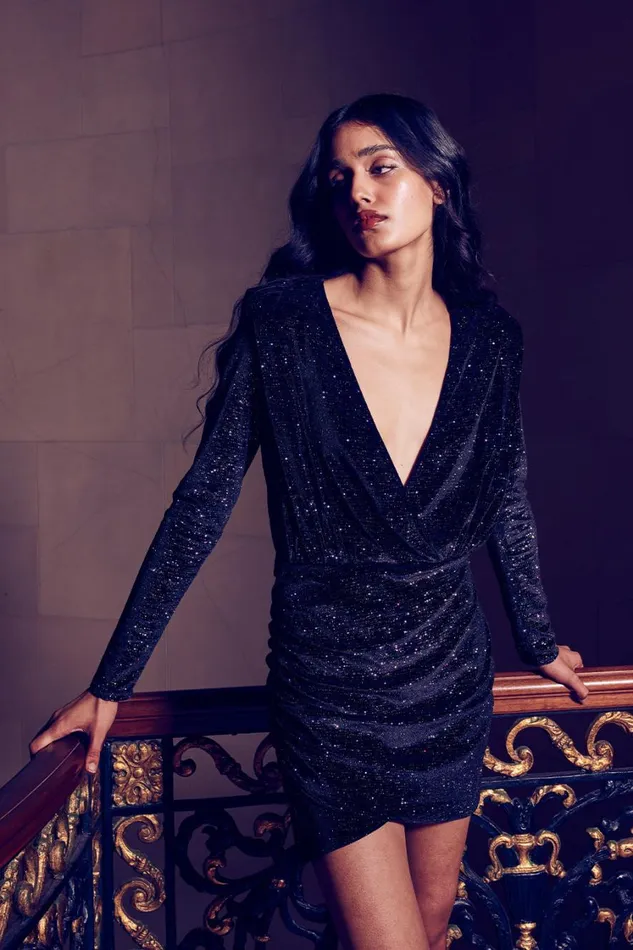 MISA Los Angeles Dresses Women DIVIANA DRESS Astral Dusted