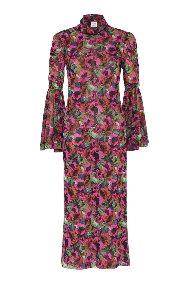 MISA Los Angeles Dresses Women ELEKTRA DRESS Jewel Tone Flora