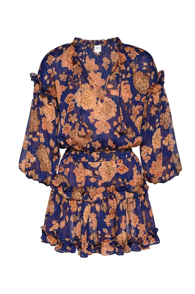 MISA Los Angeles Dresses Women ELENA DRESS Blue Marigold