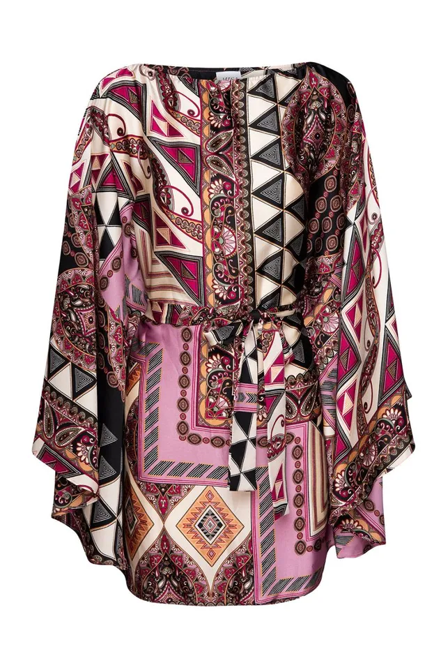 MISA Los Angeles Dresses Women GIADA DRESS Leonardo Patchwork