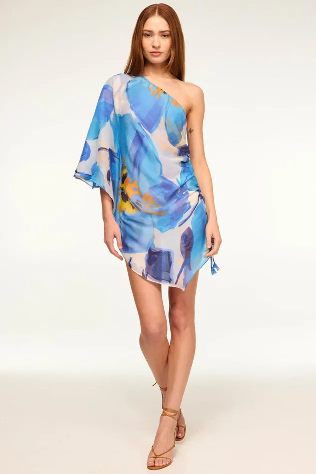 MISA Los Angeles Dresses Women HERA DRESS Blue Poppy