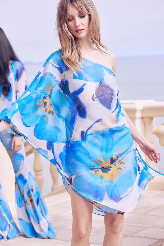 MISA Los Angeles Dresses Women HERA DRESS Blue Poppy