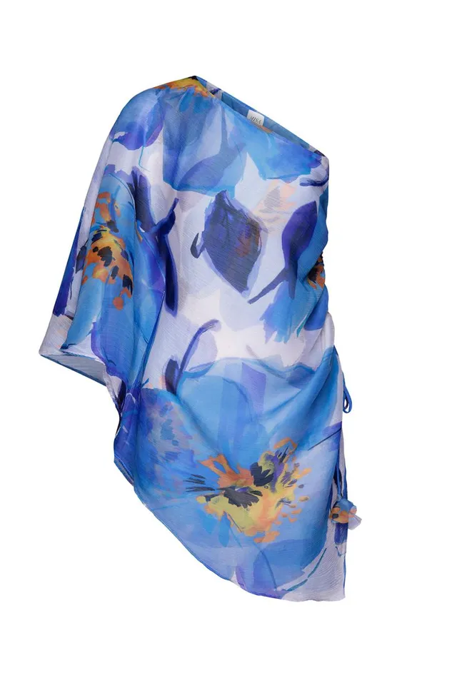 MISA Los Angeles Dresses Women HERA DRESS Blue Poppy