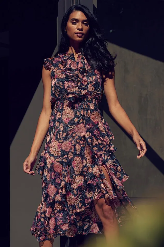 MISA Los Angeles Dresses Women ILYSA DRESS Flora Dot