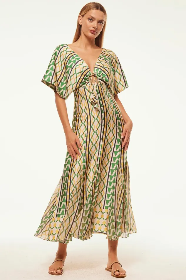 MISA Los Angeles Dresses Women IRENA DRESS Limoncello Geo Mix