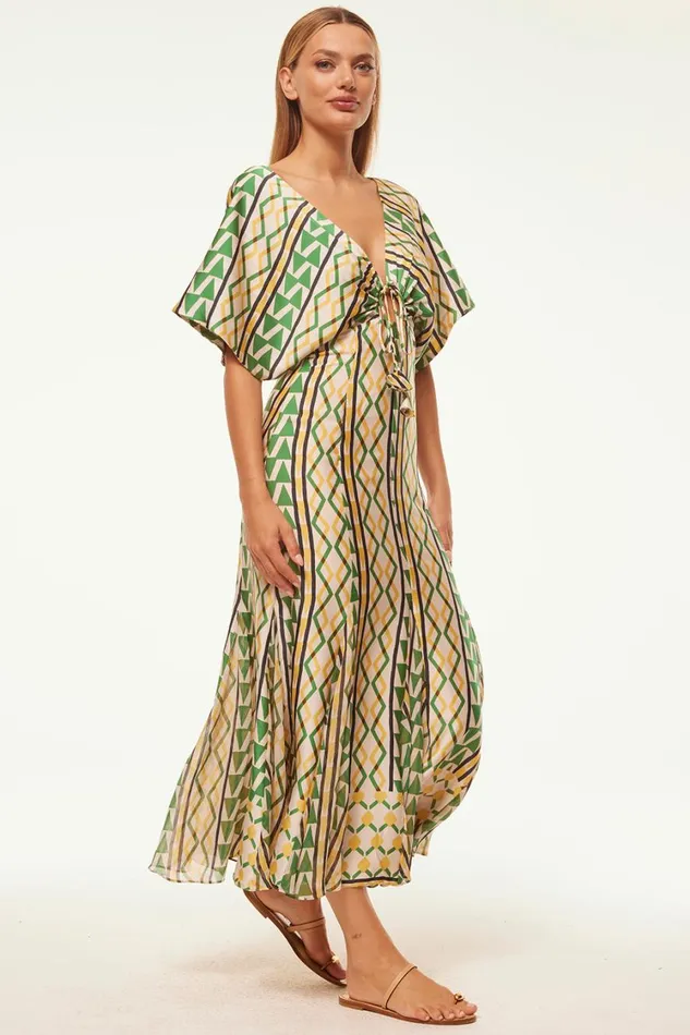 MISA Los Angeles Dresses Women IRENA DRESS Limoncello Geo Mix