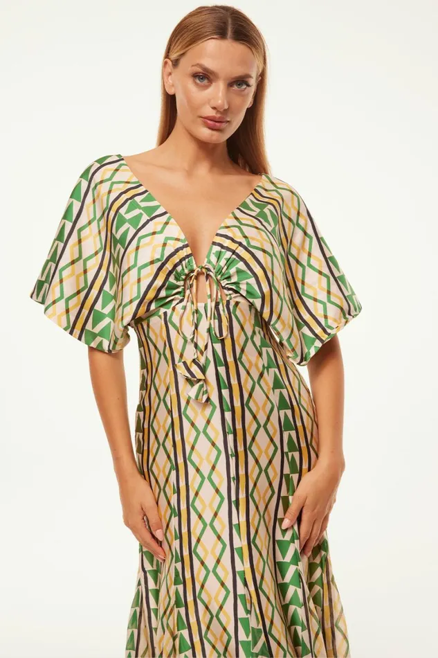 MISA Los Angeles Dresses Women IRENA DRESS Limoncello Geo Mix