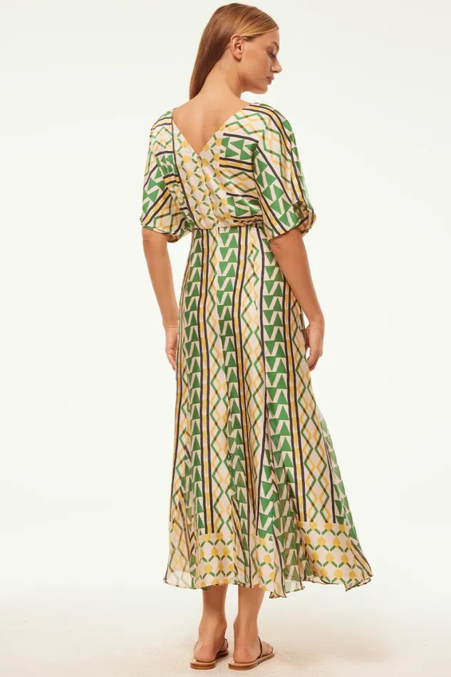 MISA Los Angeles Dresses Women IRENA DRESS Limoncello Geo Mix