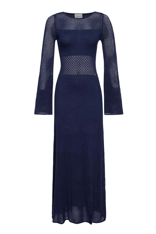 MISA Los Angeles Dresses Women IRENE DRESS Midnight Blue