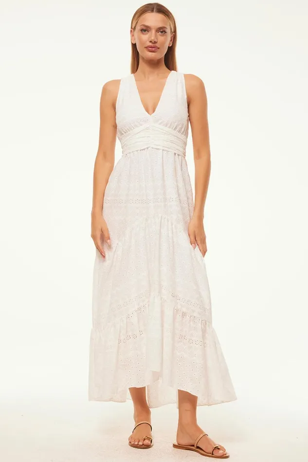 MISA Los Angeles Dresses Women KSENIA DRESS White Eyelet