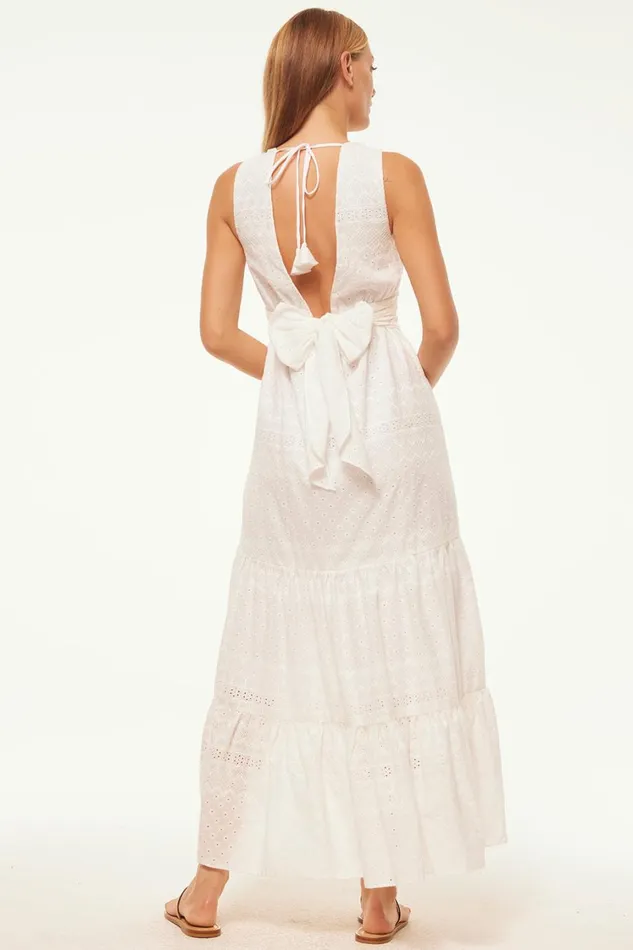 MISA Los Angeles Dresses Women KSENIA DRESS White Eyelet