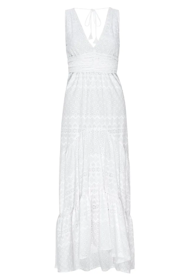 MISA Los Angeles Dresses Women KSENIA DRESS White Eyelet