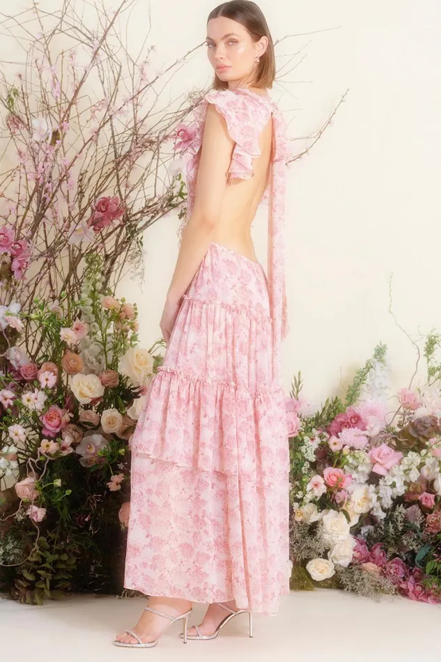 MISA Los Angeles Dresses Women LANA DRESS Pink Verdana