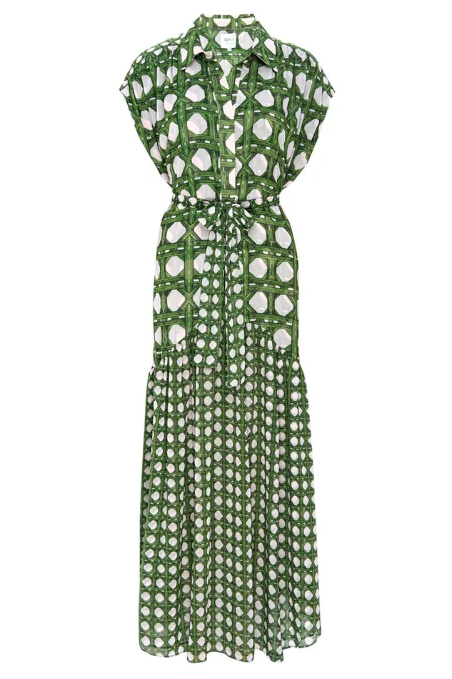 MISA Los Angeles Dresses Women LAURA DRESS Rattan Tile Mix