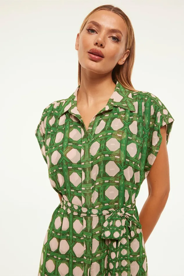 MISA Los Angeles Dresses Women LAURA DRESS Rattan Tile Mix