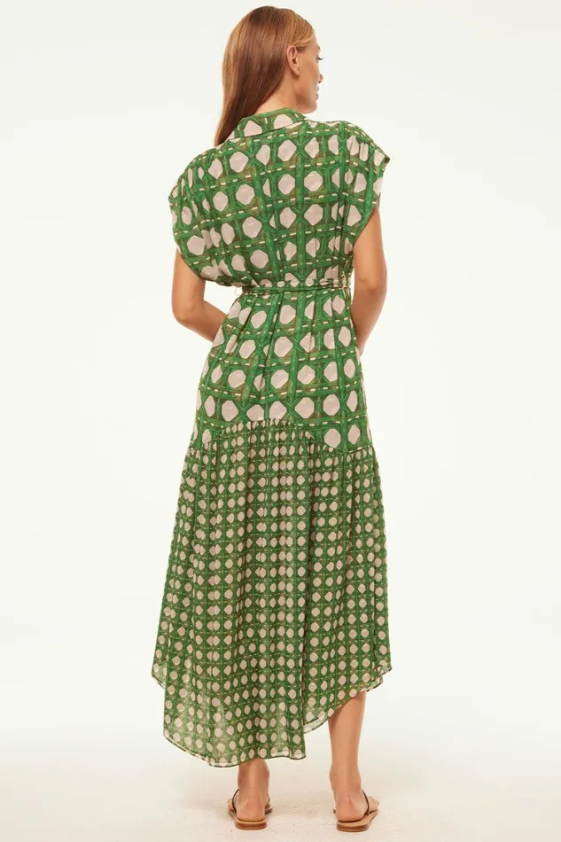 MISA Los Angeles Dresses Women LAURA DRESS Rattan Tile Mix
