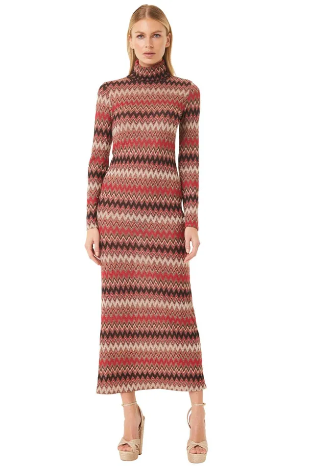 MISA Los Angeles Dresses Women LIV DRESS Winter Chevron