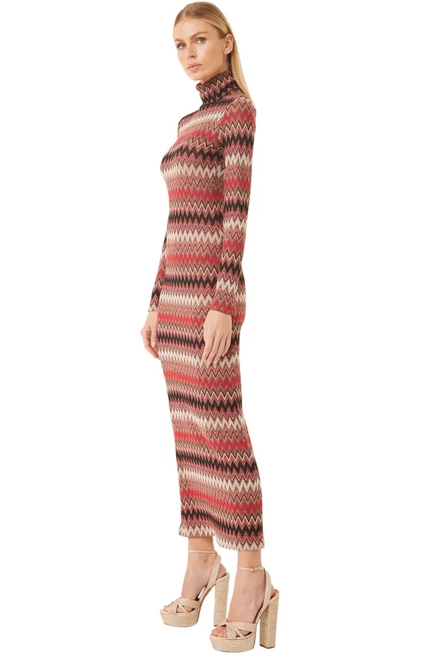 MISA Los Angeles Dresses Women LIV DRESS Winter Chevron