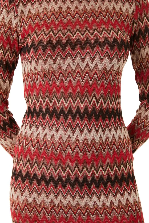 MISA Los Angeles Dresses Women LIV DRESS Winter Chevron
