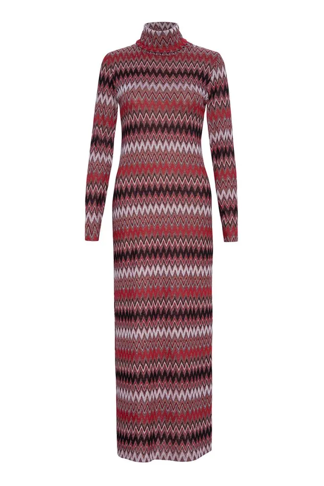 MISA Los Angeles Dresses Women LIV DRESS Winter Chevron