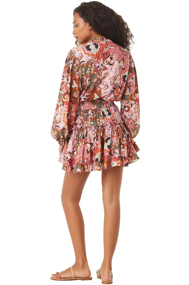 MISA Los Angeles Dresses Women LORENA DRESS Resort Batik Cotton Rayon