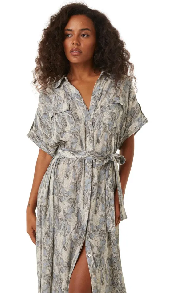 MISA Los Angeles Dresses Women LOU DRESS Spring Python