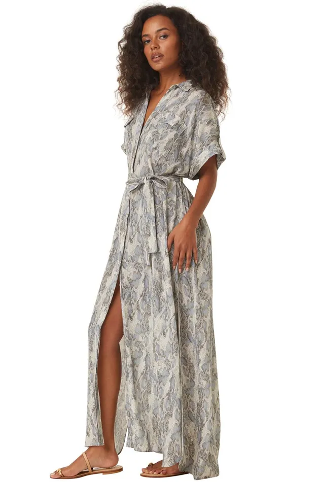 MISA Los Angeles Dresses Women LOU DRESS Spring Python