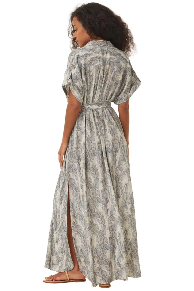 MISA Los Angeles Dresses Women LOU DRESS Spring Python