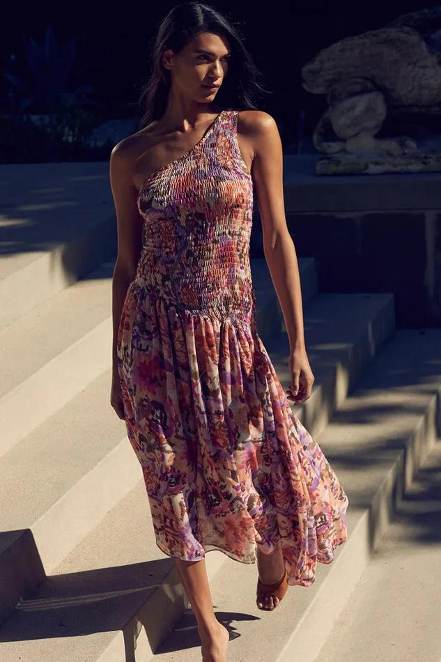 MISA Los Angeles Dresses Women LYDIA DRESS Sunset Blooms