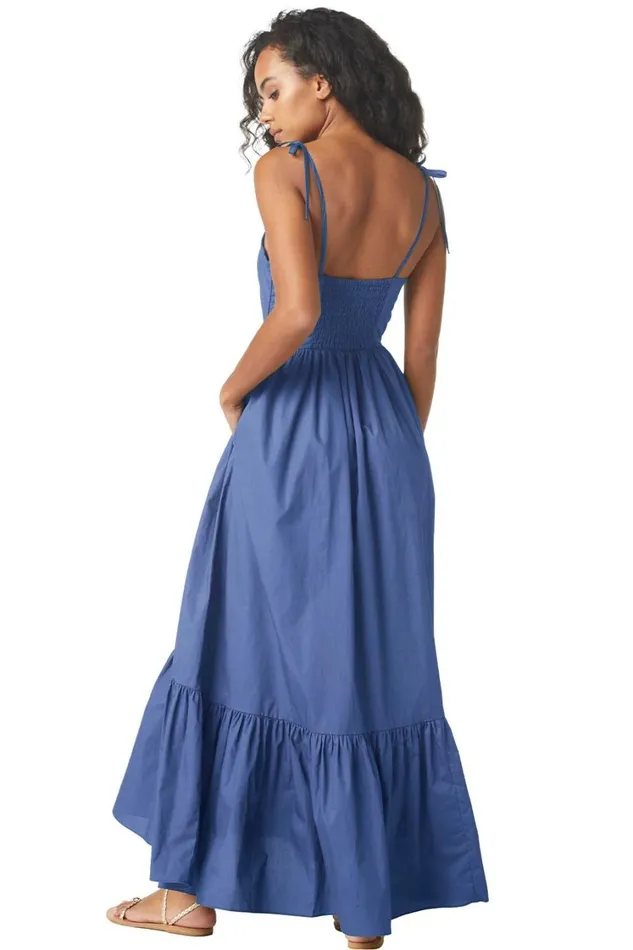 MISA Los Angeles Dresses Women MAGNOLIA DRESS Indigo Blue
