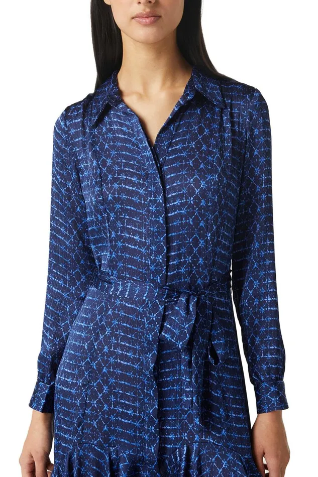 MISA Los Angeles Dresses Women MARTINE DRESS Midnight Shibori