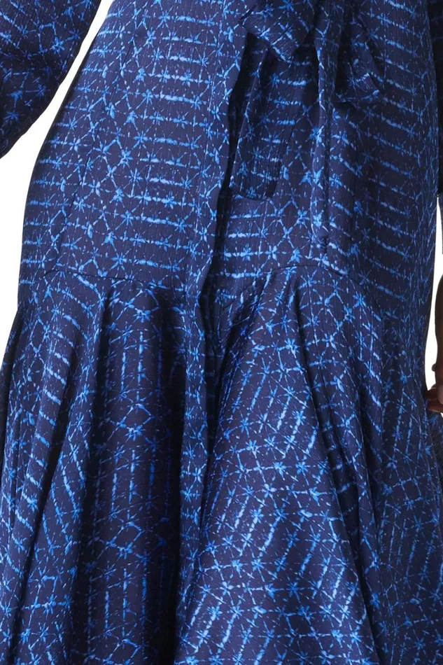 MISA Los Angeles Dresses Women MARTINE DRESS Midnight Shibori